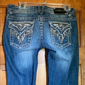 Vigoss embellished boot cut jeans